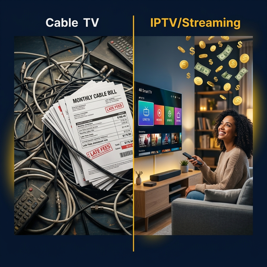 eleveniptv vs traditional cable costs